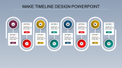 Multicolor Timeline Template PPT Slide Designs-8 Steps
